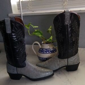 Two-Tone Western Cowboy Boots